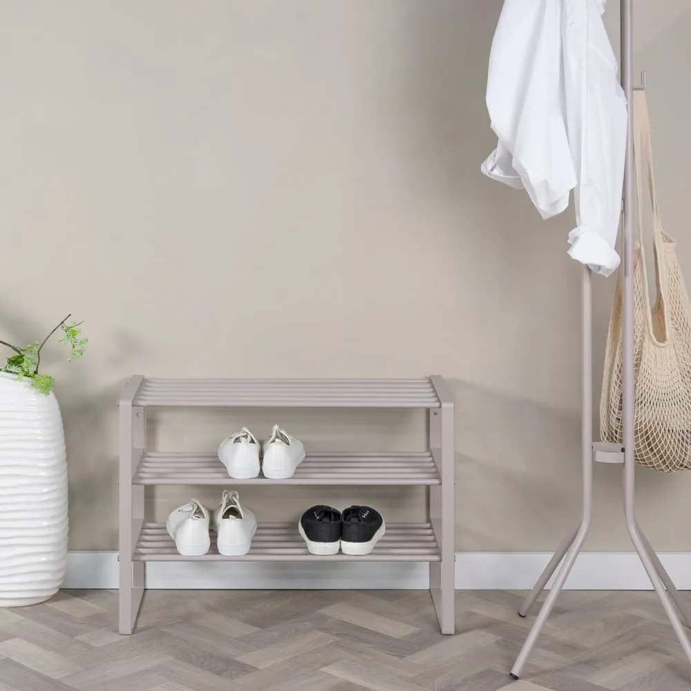 Szürkésbarna fém cipőtartó 70x48,5x29 cm Rex – Spinder Design