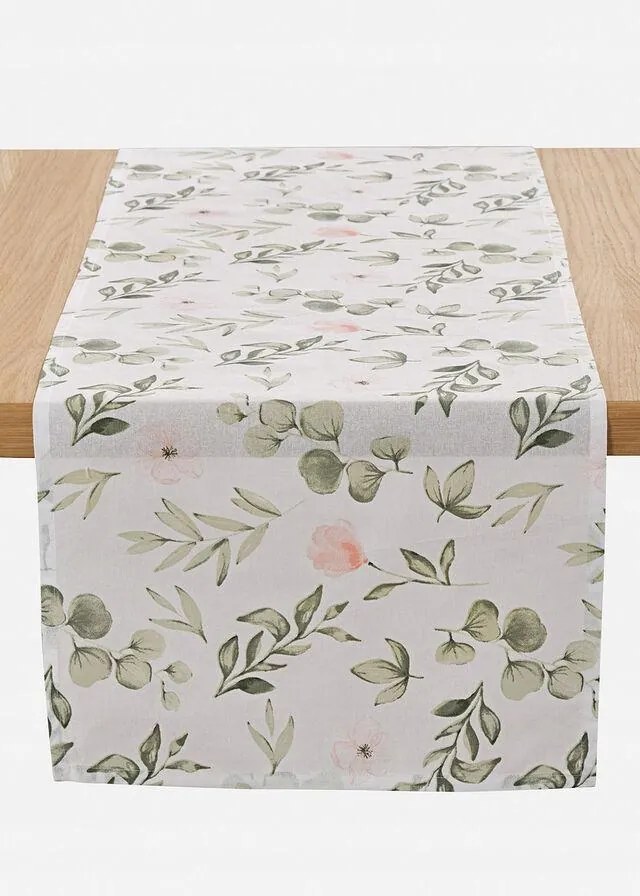 Asztali Futófelület Organikus Pamutból, Nyomott Mintával