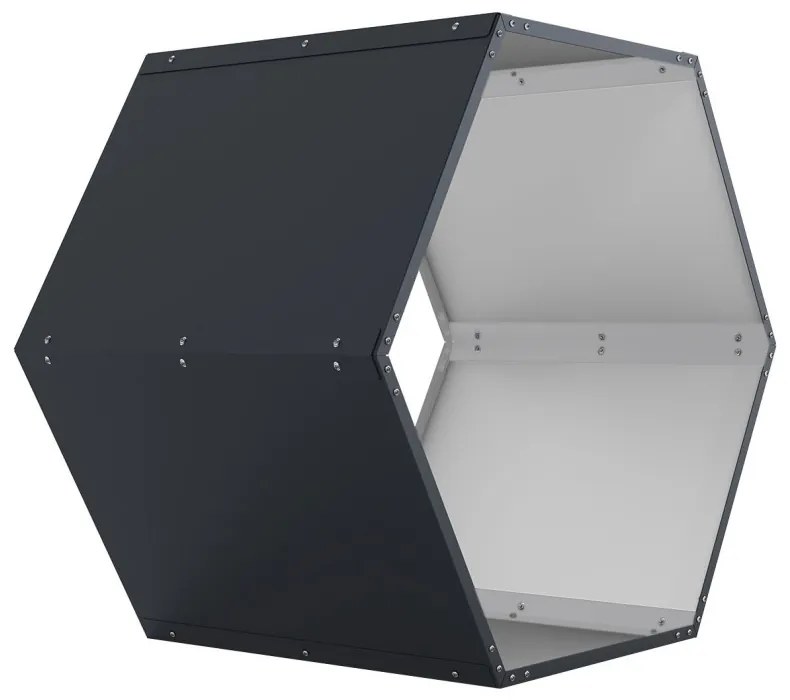 Tüzifatároló G21 HEX 53 - 92 x 60 cm, antracit
