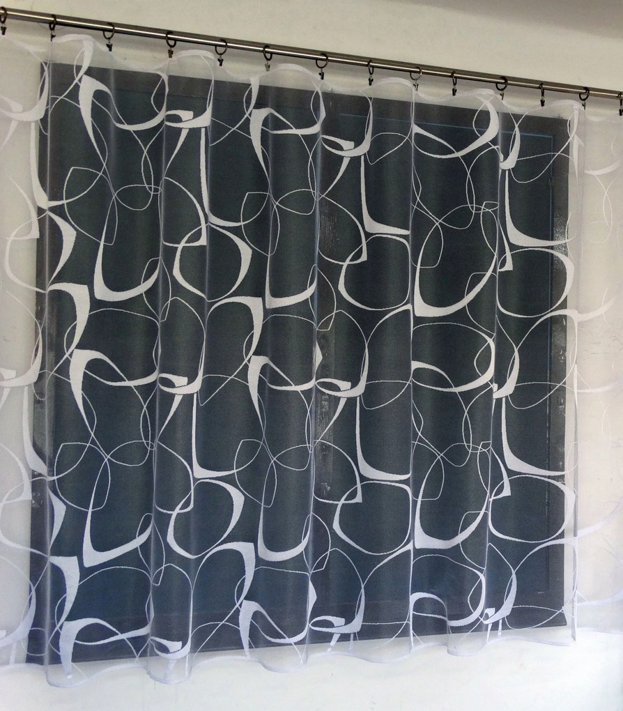 Mg Függöny 618/96 Fehér 350x160cm ólom szalag