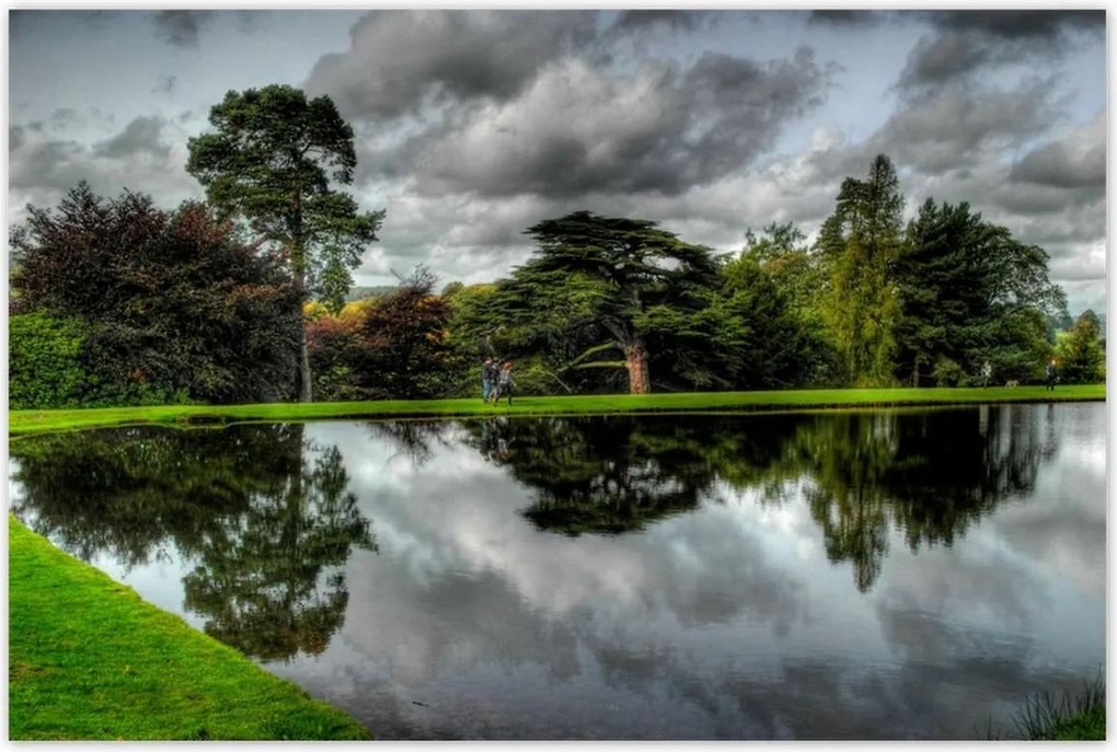 Poszterek 120x80 Az ég tükröződik a víztükörben