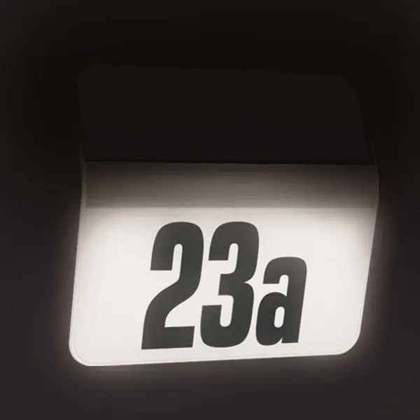 STEINEL 007140 - XSolar LH-N LED napelemes házszám, 0,03W, rozsdamentes, IP44