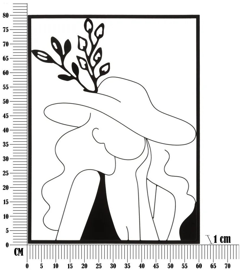 Fém fali dekoráció 60x80 cm Elegant – Mauro Ferretti