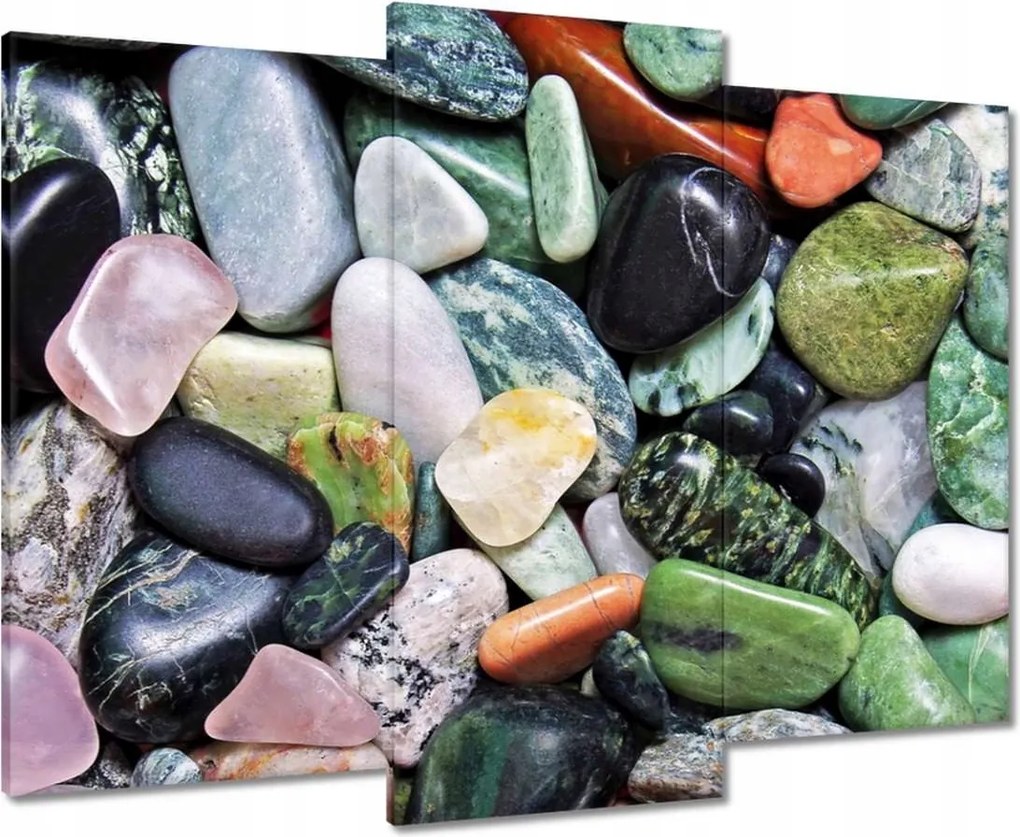 Vászonkép 90x70 Színes kövek
