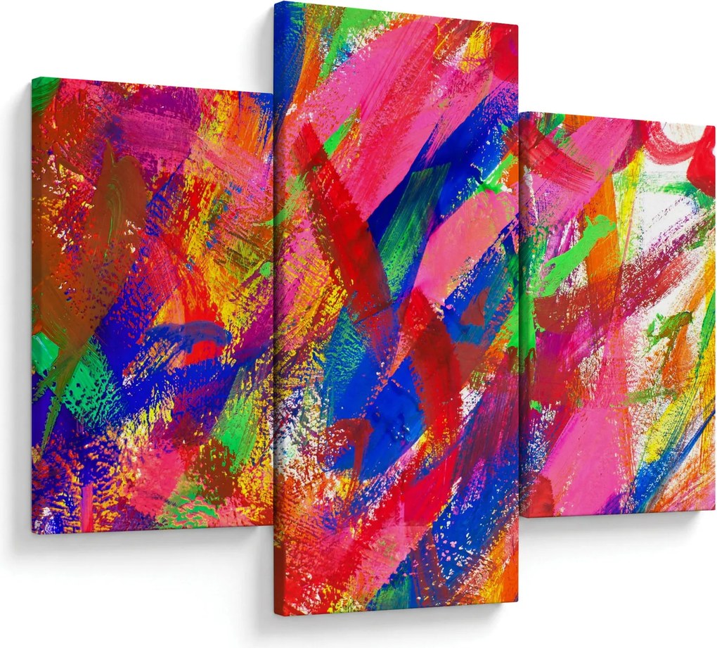 Kép - Színes absztrakció (90x60 cm)