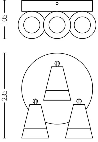 Philips - Spotlámpa CLEFT 3xGU10/5W/230V
