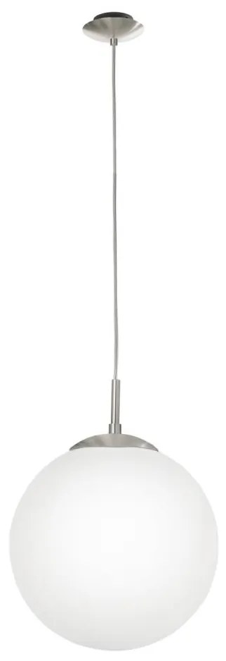 EGLO 85263 - Csillár zsinóron RONDO 1xE27/60W/230V átm. 30 cm fehér 85263