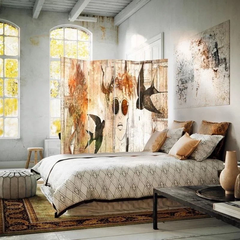 Gario Paraván No és fecskék Méret: 180 x 170 cm, Kivitelezés: Klasszikus paraván