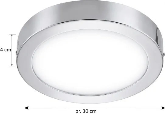 Eglo 33667-LED RGBW FUEVA-C 21W/230V fürdőszobai dimmelhető lámpa, 30 cm átm.