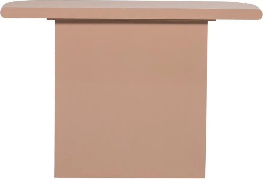 Világos rózsaszín fényes konzolasztal 30x120 cm Nocta – WOOOD