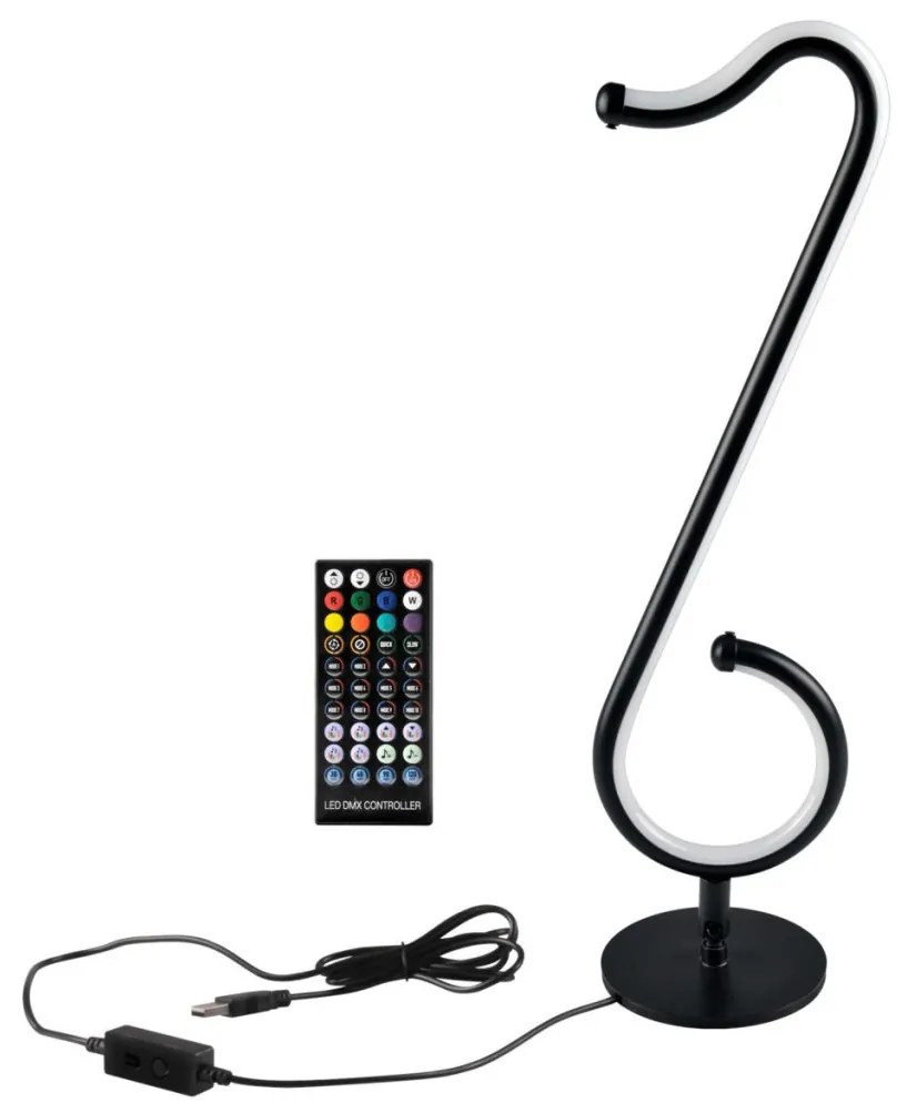 Polux NUTKA 326881 Asztali lámpa 1x15W/LED RGB IP20