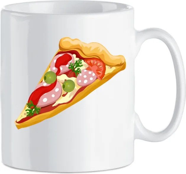 Pizza Ceramics nyomtatott bögre 330 ml