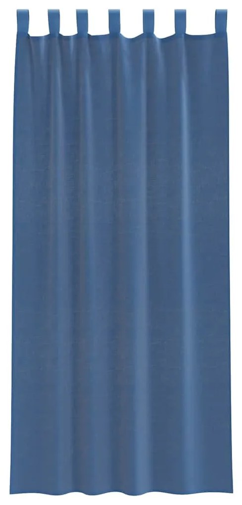 2 db királykék fátyolfüggönyök hurokkal 140x225 cm