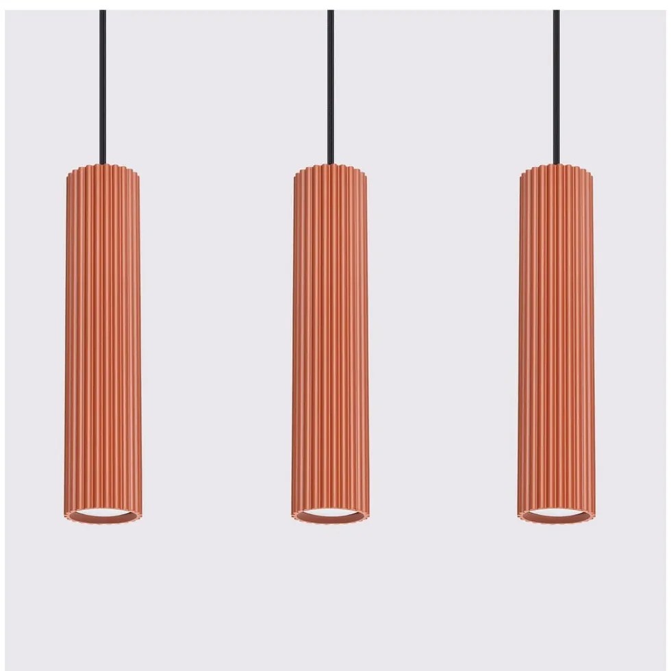 Téglavörös függőlámpa Gleam – Sollux