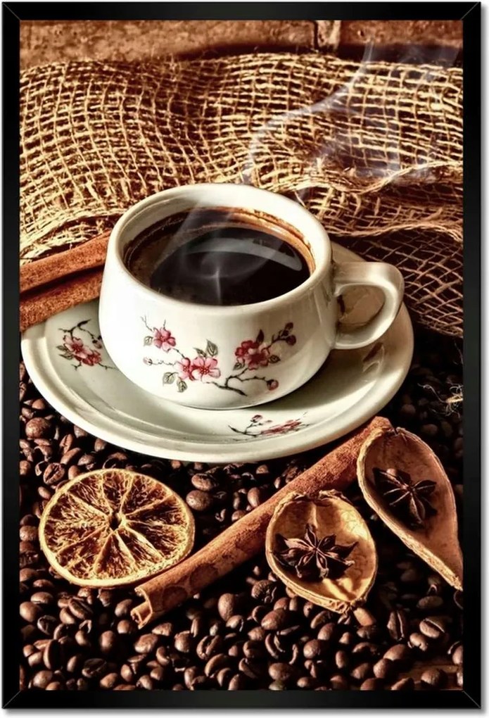 Poszterek keretben 40x60 Kávéscsésze vaníliával