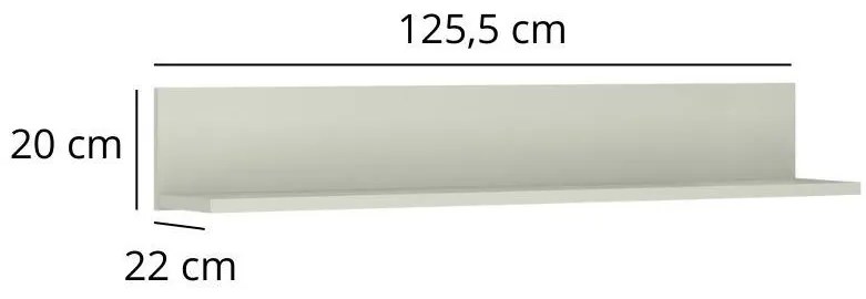 Fali polc Kodro 1 (kasmír + evoke tölgy) . 1116936