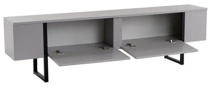 TV szekrény Serenity - Grey, Fekete
