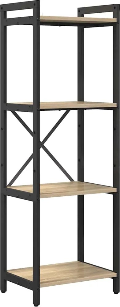 vidaXL Könyvespolc Sonoma tölgy 40 x 30 x 85 cm Faanyag