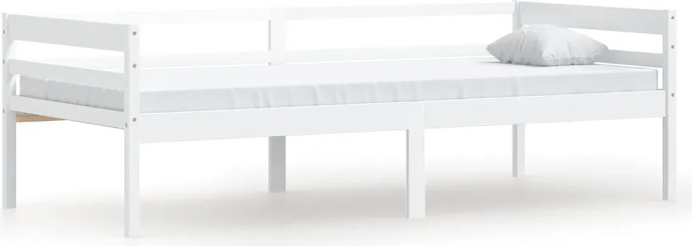 vidaXL fehér tömör fenyőfa ágykeret 90 x 200 cm