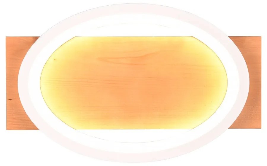 Fehér-natúr színű LED dimmelhető fali lámpa Barca – Trio