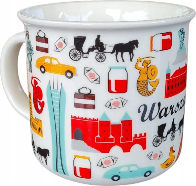 Folk Bögre 350 ML Varsó Folkstar Szimbólumok