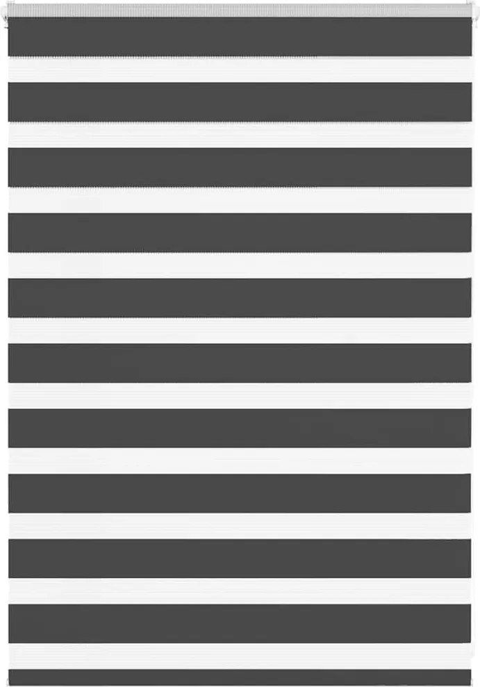 vidaXL zebrafüggönnyel fekete szövetszélesség 90,9 cm poliészter