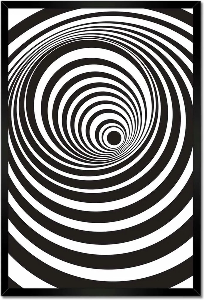 Poszterek keretben 40x60 Alagút 3D hatás Csíkok