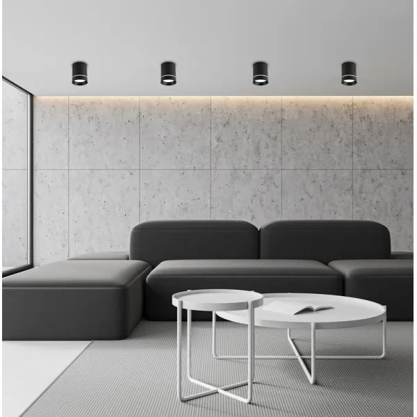 Spotlámpa TUBA 1xGU10/15W/230V fekete