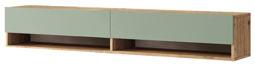TV asztal/Szekrény France 9 (atlanti fenyő + zöld) . 1102152