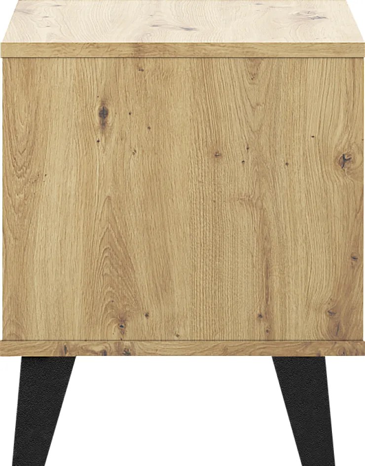 Éjjeliszekrény, artisan tölgy, BOGAN NEW 1S