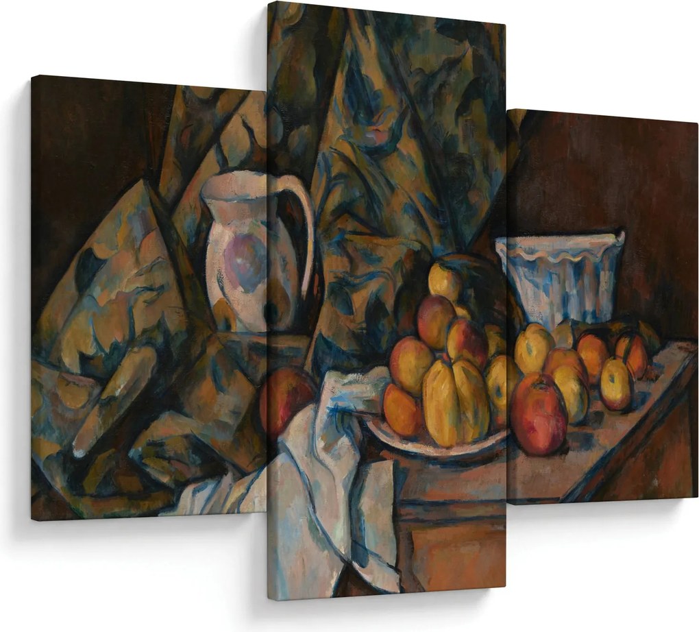 Kép - Paul Cézanne, Still Life with Apples and Peaches, reprodukciók (90x60 cm)