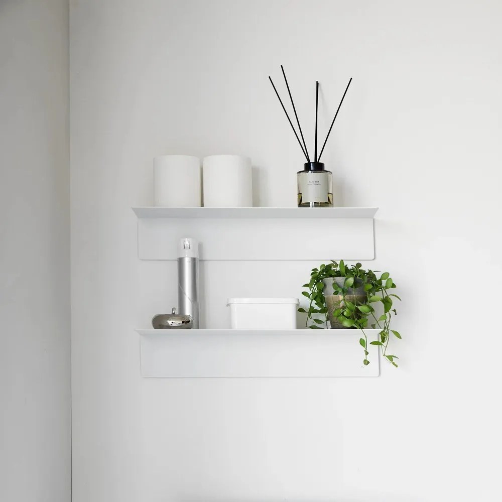 Fehér fém fali polc 50 cm – YAMAZAKI