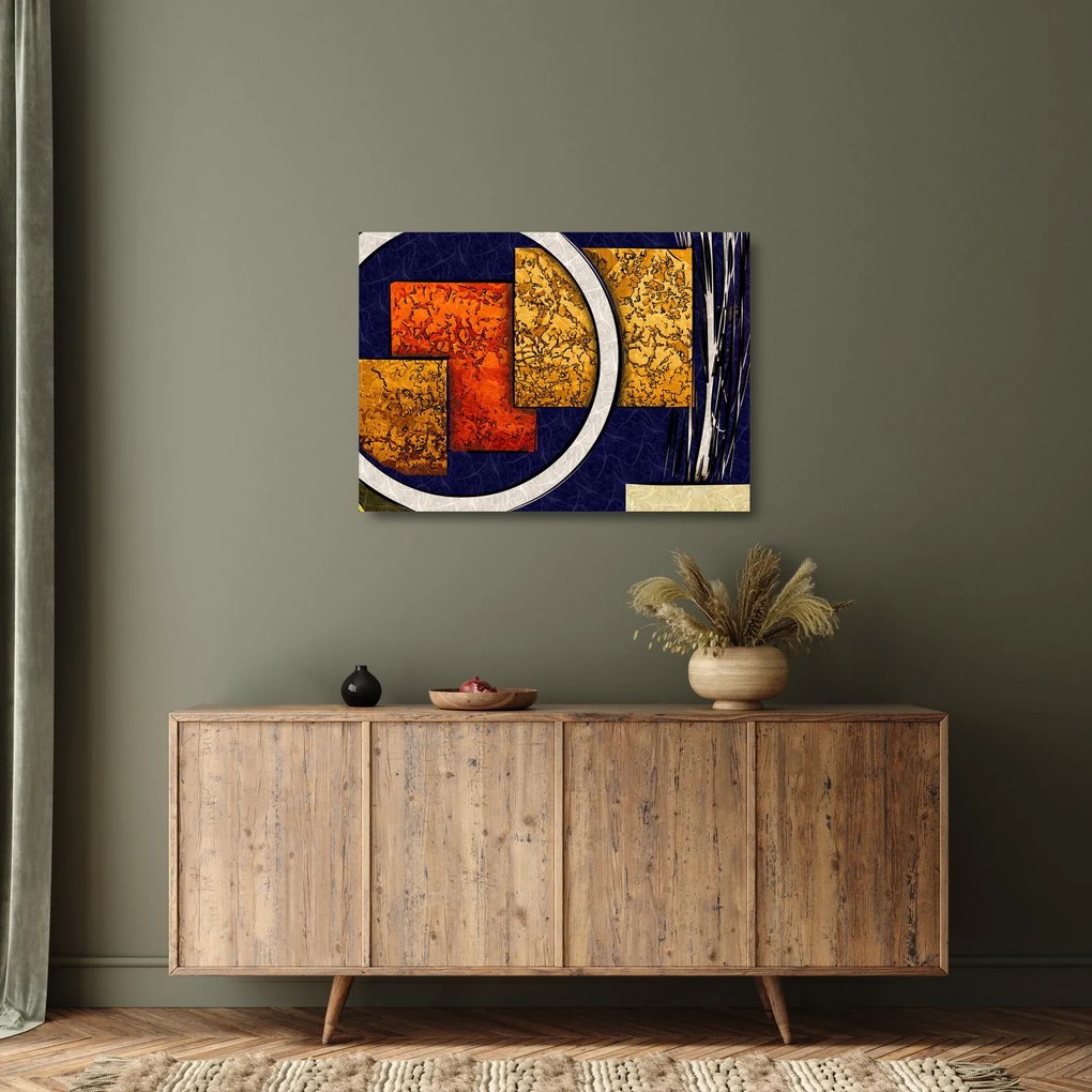 Az absztrakció képe (üvegen) (70x50 cm)