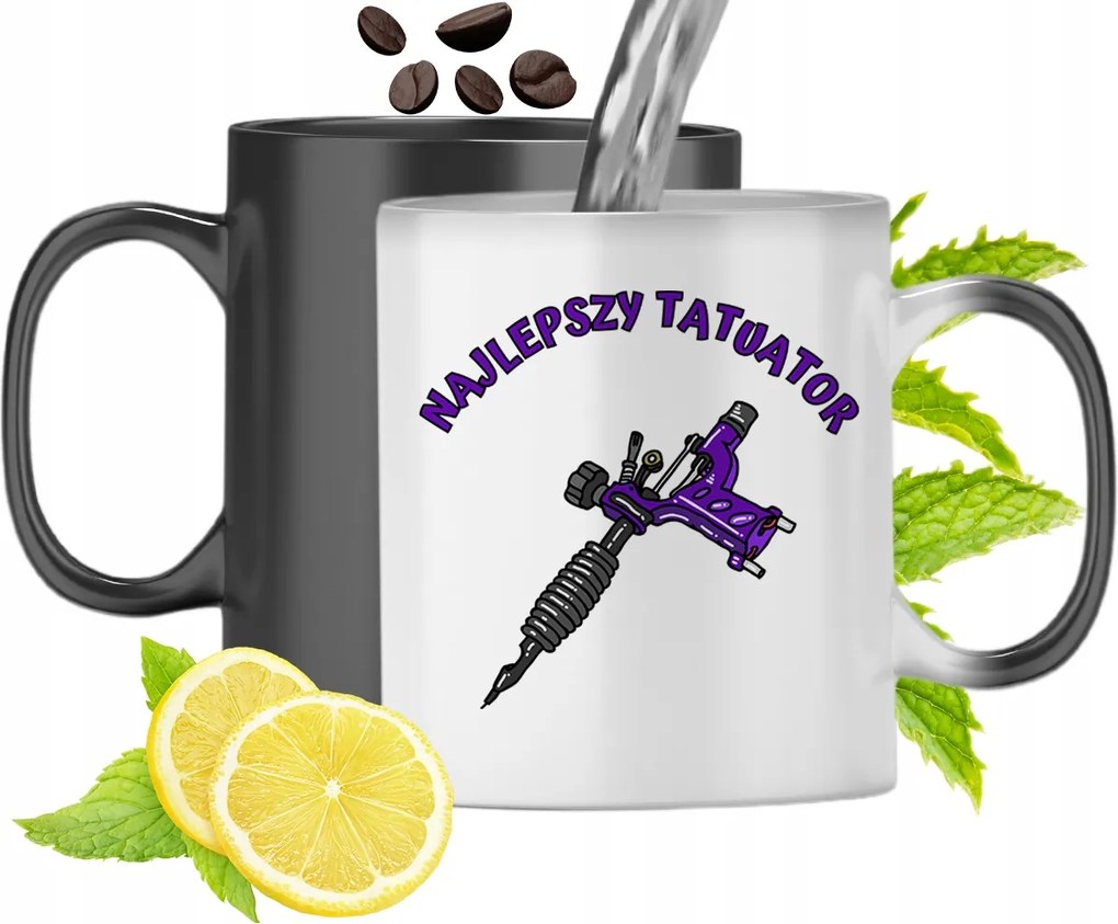 Mágikus Bögre Tetováló Színváltós Nyomtatott Fényképpel