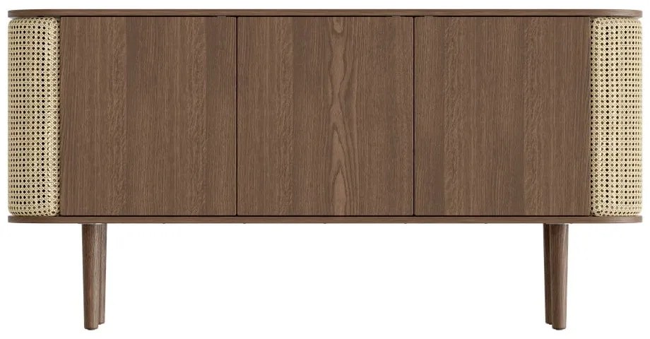 Barna-natúr színű alacsony komód tölgyfa dekorral 150x75 cm Treasures – UMAGE