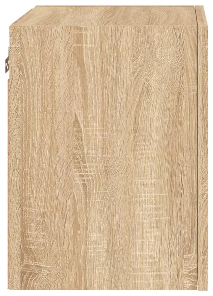 2 db sonoma tölgy szerelt fa fali TV-szekrény 40,5 x 30 x 40 cm