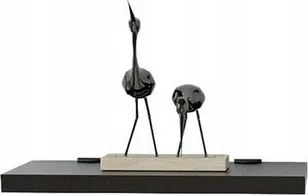 Polc 30 x 20cm Fekete Fehér Tölgy Akasztós Polc Konyha Nappali Könyvespolc 5H Bútor