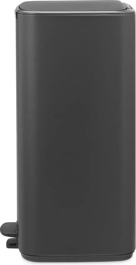 Sötétszürke acél pedálos szemetes 30 l Bo – Brabantia