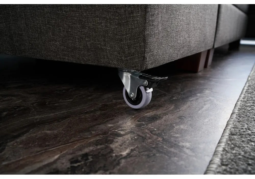 Sötétszürke kinyitható sarokkanapé (bal oldali) Manama – Balcab Home