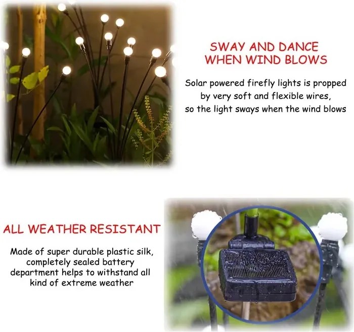 2 db kültéri napelemes lámpa készlet - barevná