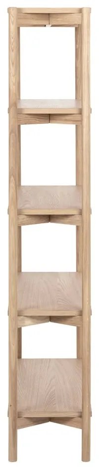 Natúr színű könyvespolc tölgyfa dekorral 86x160x30 cm Braidwood – Actona