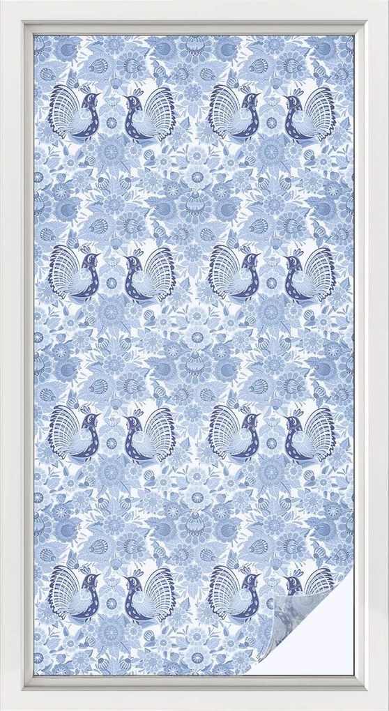 Tejfólia Ablakra Védelem és Adatvédelem Virágos madár 50x100 cm