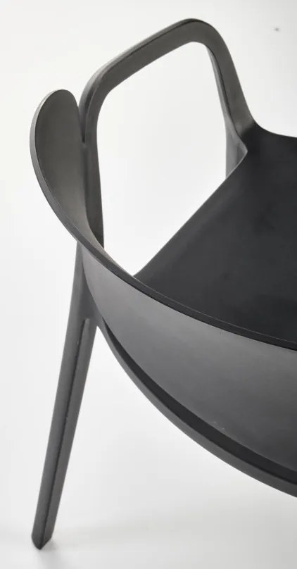 K-491 karfás kerti szék fekete