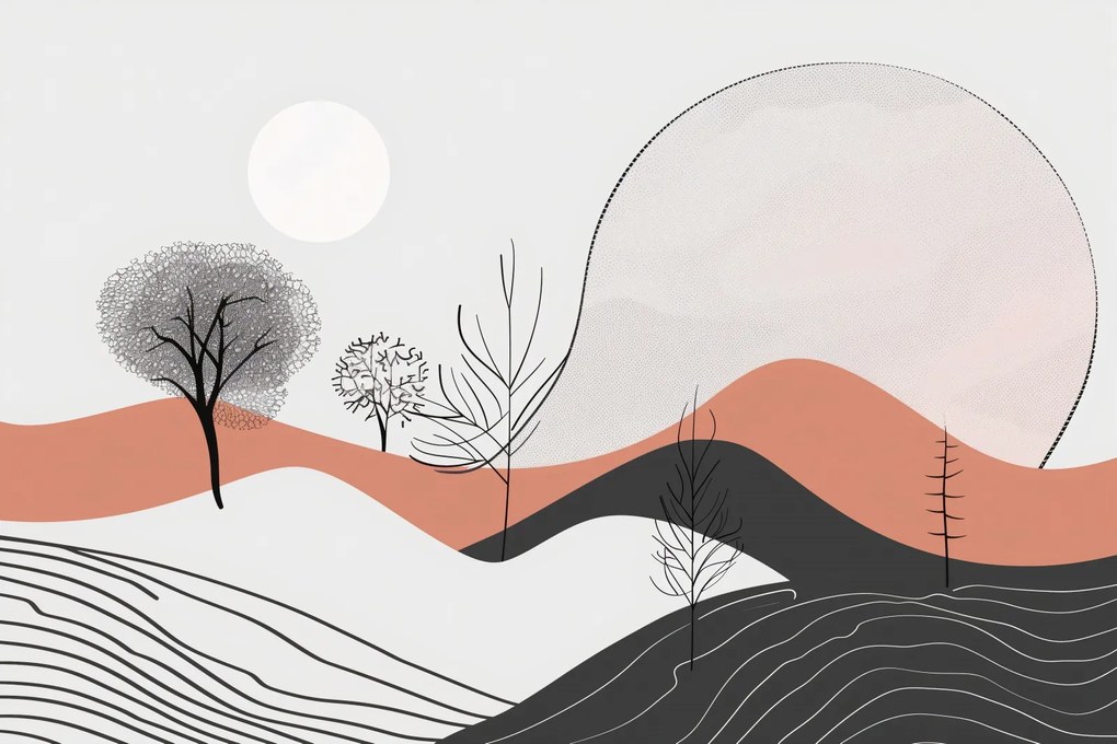 Poszter 30x20cm Félárnyék Kilátás