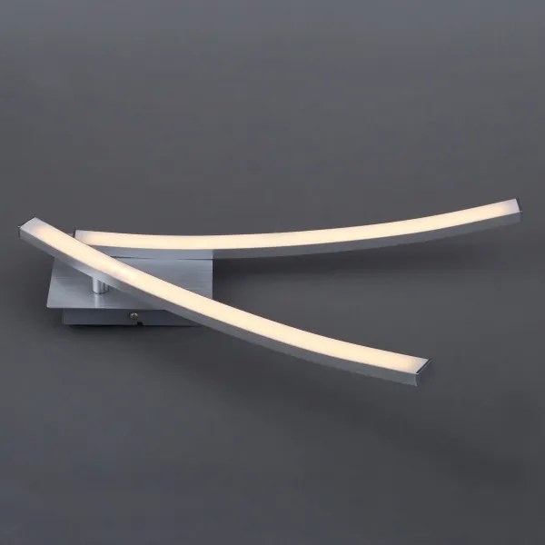 LED mennyezeti lámpa, 2 x 6 W, 230 V, 3000 K, matt króm