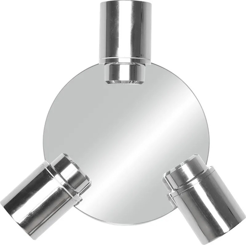 Fényes ezüstszínű fém spotlámpa Angelo – Trio