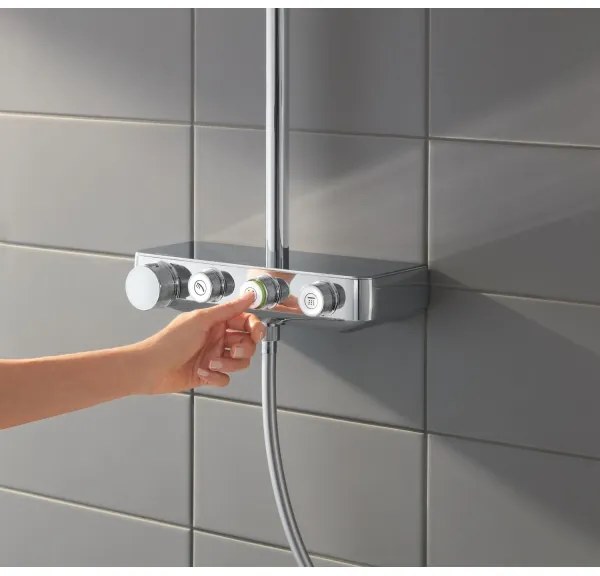 GROHE 26508000 - EUPHORIA SMARTCONTROL 310 CUBE zuhanyrendszer, magasfényű króm