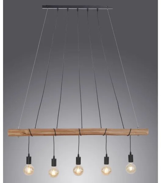 Leuchten Direkt 15515-18 - Csillár zsinóron DAMIAN 5xE27/60W/230V