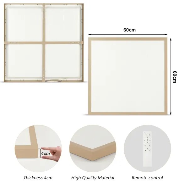 Brilagi - dimmelhető LED fürdőszobai világítótest FRAME SMART LED/50W/230V 60x60 IP44 + távirányító