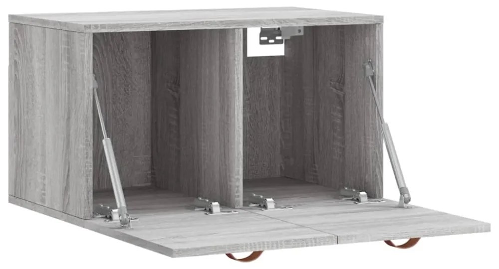 vidaXL szürke sonoma színű szerelt fa faliszekrény 60 x 36,5 x 35 cm